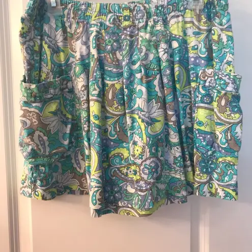 Old Navy Linen blend elastic waist flared miniskirt