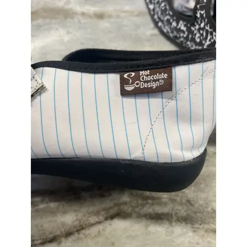 Chocolaticas Hot Chocolate Design School Notebook Mary Jane Flat Size 38 US 7.5 Black