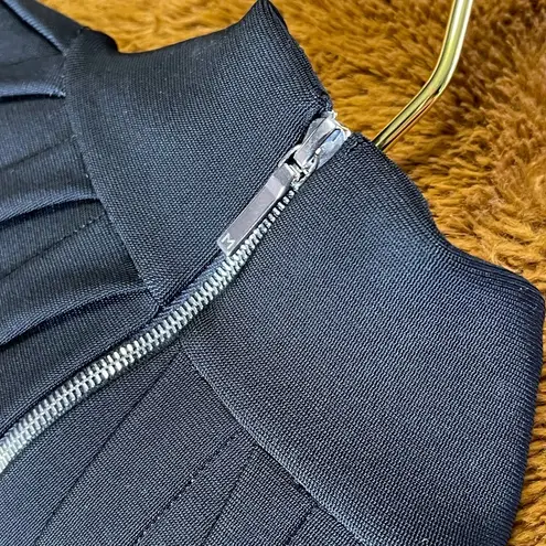 Mugler Fall 2016 Collection Black Paneled Bandage Dress Size 8