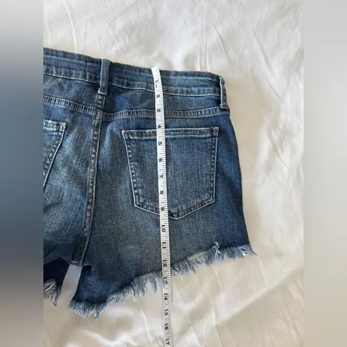 Just USA Dark Wash Frayed Cutoff Denim Shorts Women's Size 29