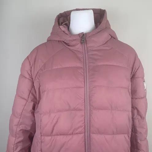 Spyder Puffer Coat Insulated Short Jacket with Hood Pink Size XL Winter Ski
