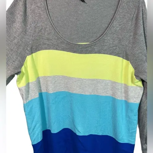 Lane Bryant  neon stripe sweater