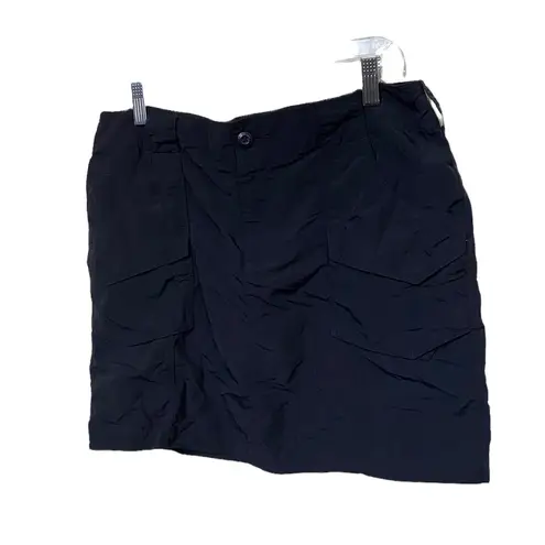 Eddie Bauer  black cargo mini skirt size 10.