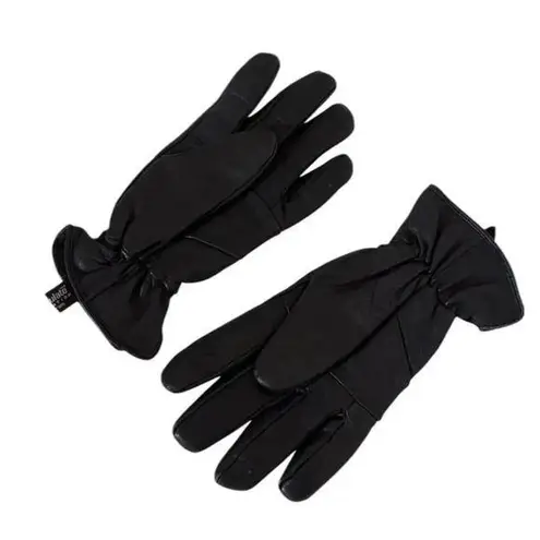 Black Leather Gloves for Men