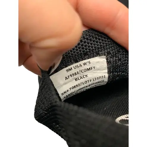 Apana Inhale Women’s Comfy Slip On Black Sneaker Shoes 9 #AF9988