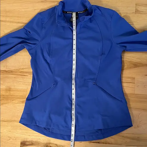 Spyder Performance Zip Up Jacket Stylish Activewear Blue Jacket Size Large
