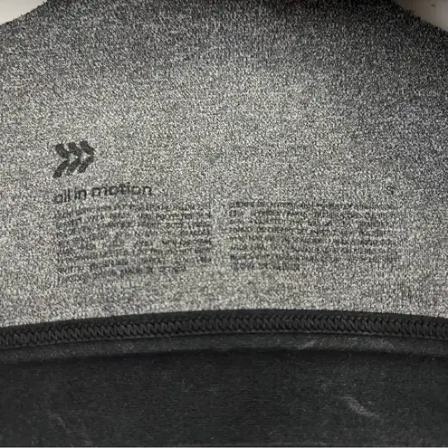 All In Motion Cutout Racerback Sports Bra Mesh Ventilated Stretch Gray S