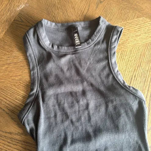 SKIMS COTTON RIB TANK DRESS, BLACK, Size Medium , $60