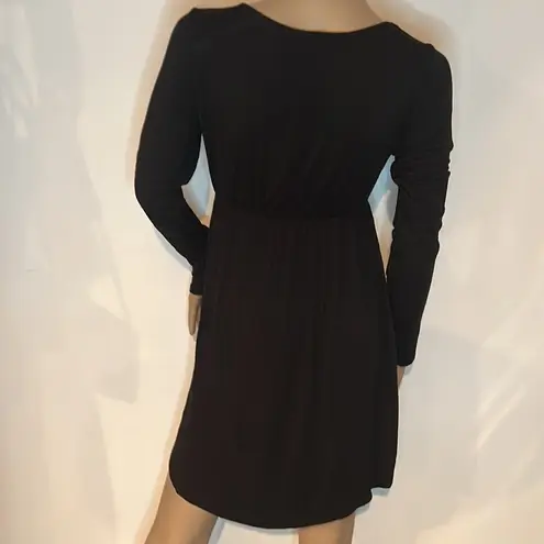LA Made Black dress with ruffle detail size small