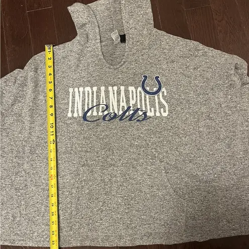 Womens Indianapolis Colts Cute Dark Gray Premium Weight Logo Hoodie Size XL