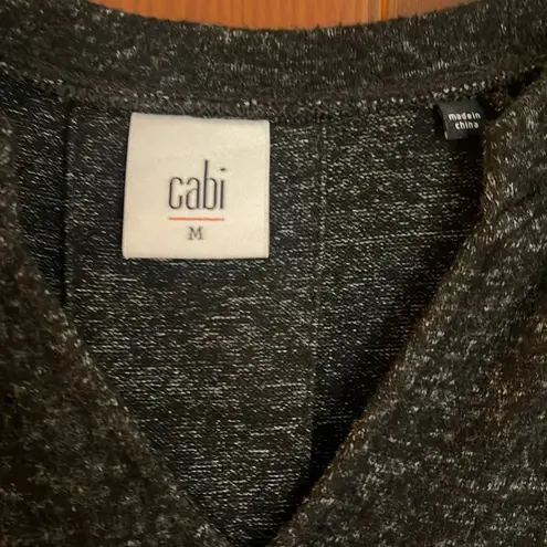 CAbi  HEATHERED black PJ sweater dress Medium