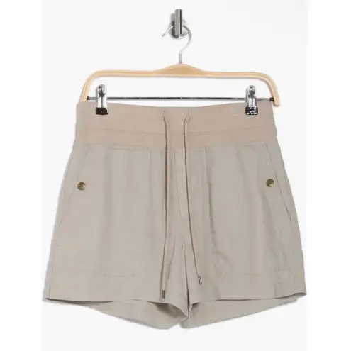 James Perse NWT Linen Military Shorts in Mineral size 2 US Medium $225