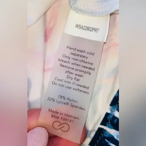 Calia Carrie Underwood Tropical Print Crop Top sz L Yellow Size L