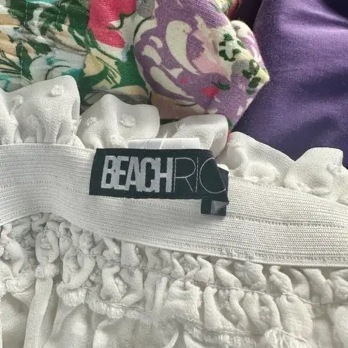 Beach Riot swiss dot off shoulder top