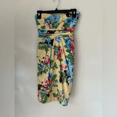 Teeze Me Strapless Floral Print Dress Size 7 (2-4) regular women’s