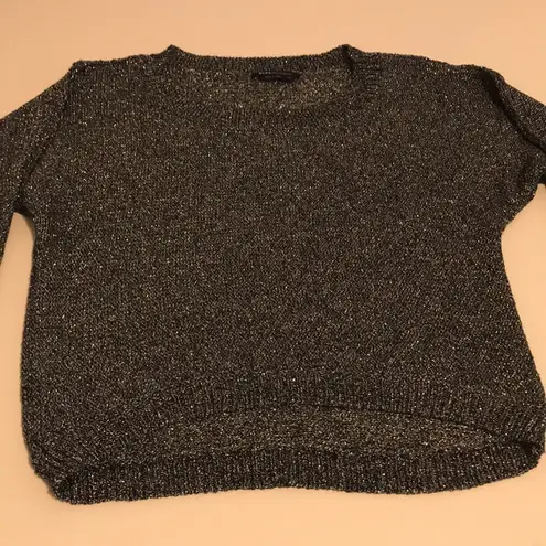 BCBGMAXAZRIA Tweeted Metallic Sweater