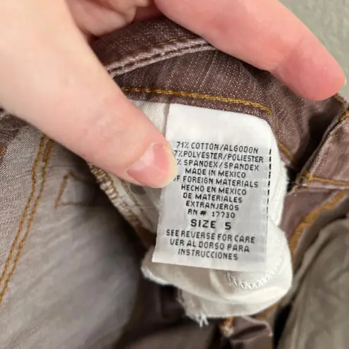 Vintage Y2k Mossimo Grunge Bootcut Faded Brown Denim Jeans Size 5