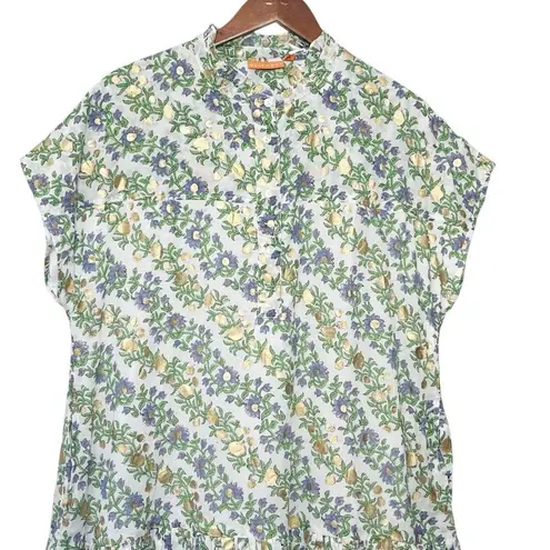 Tuckernuck NWT Oliphant Cap Sleeve Mini Dress Lupina Peri Size XL Cotton Green