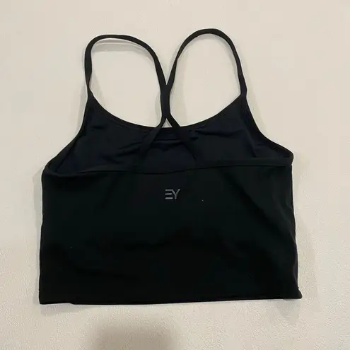 Everyday Yoga Black Strappy Sports Bra/Crop Tank – Medium Activewear Top