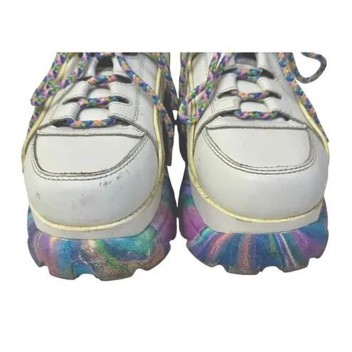 DOLLSKILL BUFFALO LONDON Rainbow Chunky Platform Sneakers Rave Festival Size 36