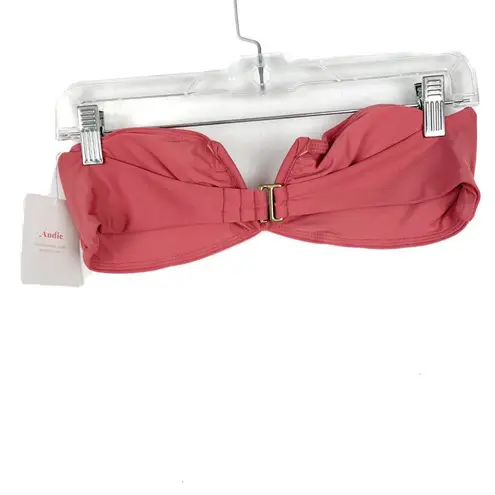 ANDIE NWT Swim The Scala Top Flat Strapless Punch Pink Size Medium M NEW