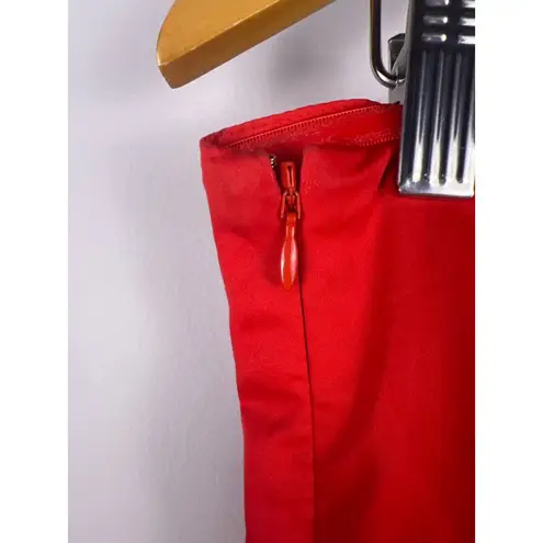 Hutch Red Strapless Bow Rose Dress Women's Size L Cocktail Party Wedding Guest D