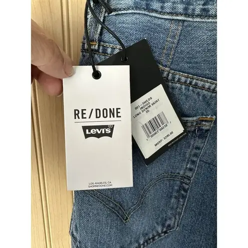 RE/DONE Levi's Denim Front Slit Maxi Skirt in Indigo Size 25 NWT $295