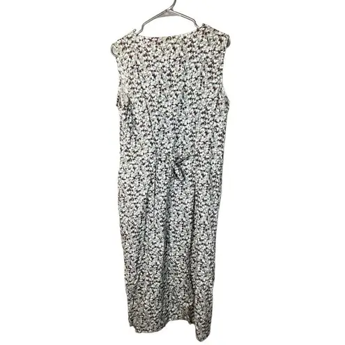 ‎Vintage Sostanza Sleeveless flower print dress Green Size L