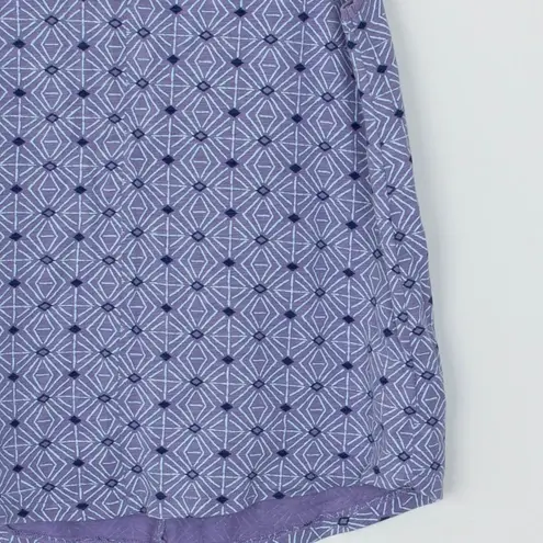 Aventura Womens Geometric Sleeveless Tank Top Size S Purple Sustainable Casual