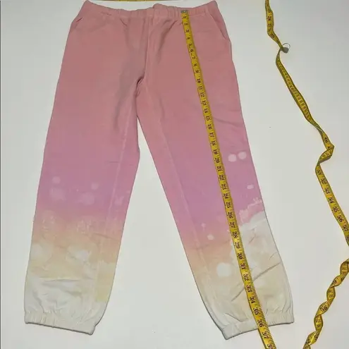 Generation Love Generation Love Rowe Dip Tie Dye Pull On Sweatpants Pink Yellow White Large
