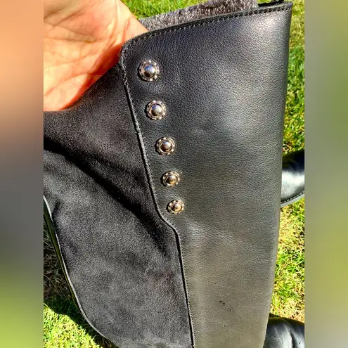 Comfy stylish leather boots in bigger size π€π€ Black