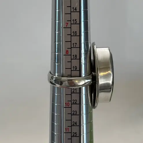 Marquis Smoky Quarts 925 Sterling Silver Ring Size 9 Black