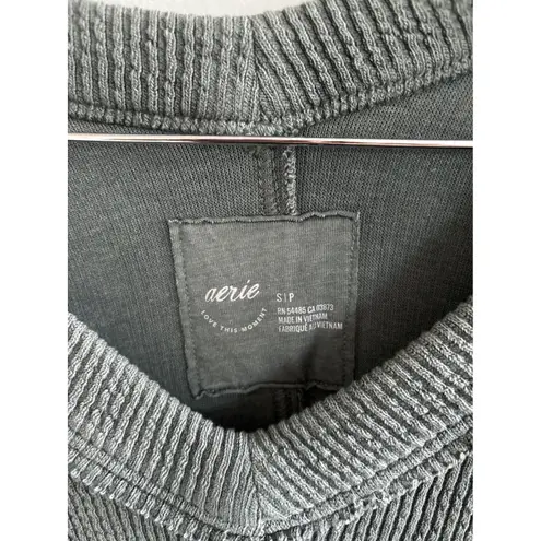 Aerie  Wonder Texture V Neck Sweatshirt Size Small‎ - Image 2