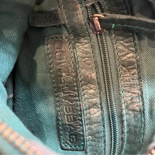 Cowboysbag Amsterdam Forest Green Layered Flaps Leather Crossbody.