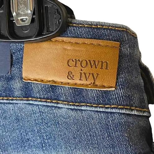 Crown & Ivy NWT  Womens Belle Wash High-Rise Skinny Denim Jeans Size‎ 14