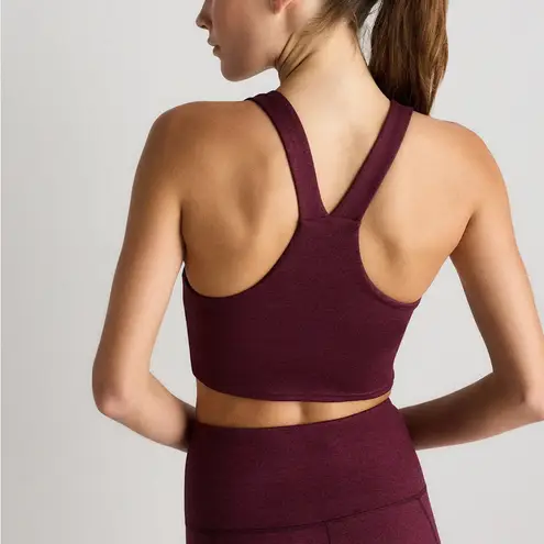 Quince NWT Women's V Neck Burgundy Sports Bra Sz XL