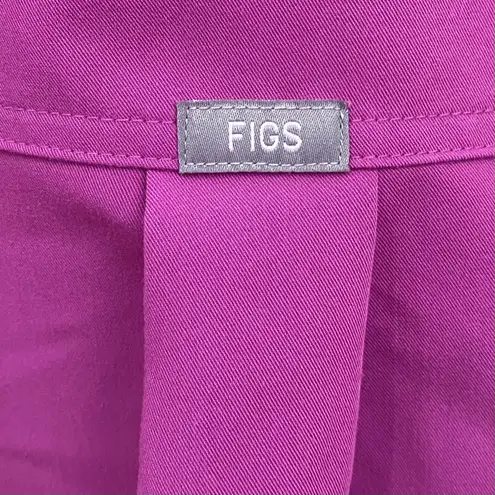 FIGS  WXXSW1003 Rafaela Bright Fuchsia PO#3117 Oversized Scrub Top Size XXS