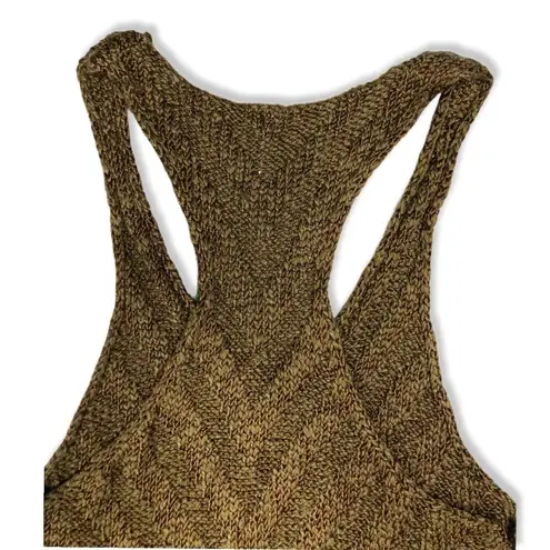 Free People  Brown Chevron Sweater Knit Tank Top size XS