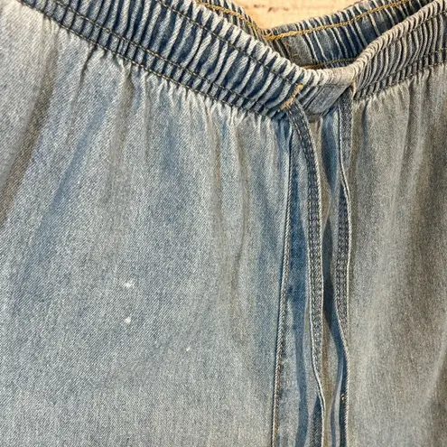 kim rogers Jean Shorts Pull On Elastic Waist w Drawstring-Large