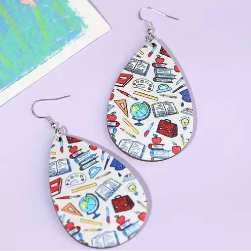 1pair‎ School Theme Waterdrop Shaped Double