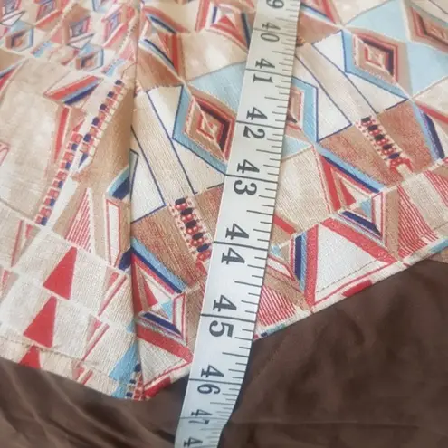 re:named Dress Maxi Halter Tribal Boho Bohemian Autumn Fall Flowy Size Medium