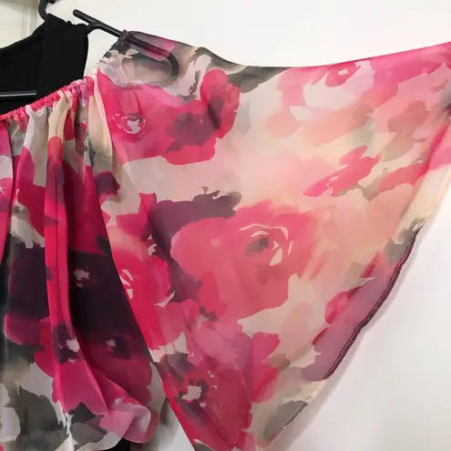 Young Threads Small Black Dress with Floral print