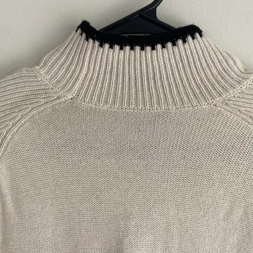 BCBGMAXAZRIA Merino Wool Blend Mock Neck Sweater