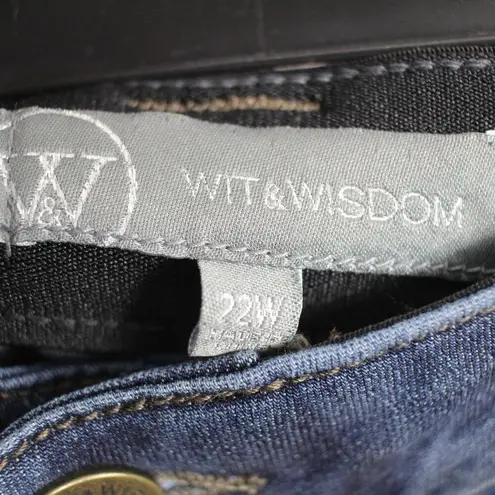 Wit & Wisdom Sophie 'Ab'Solution Skinny Ankle Jeans Size 22W Blue
