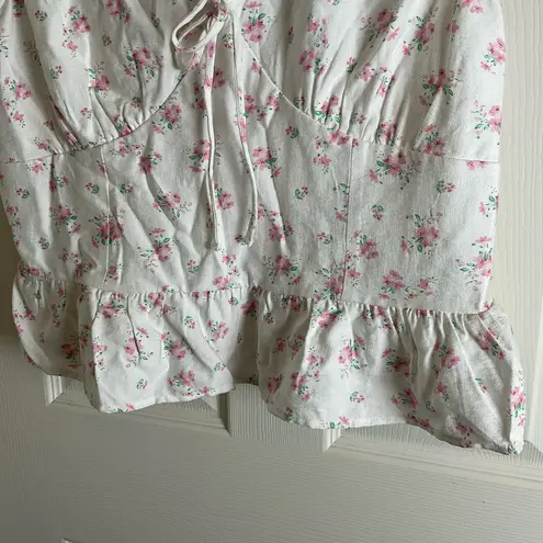 Floral White and Pink Women's Top Size 2XL
Mixed Threads