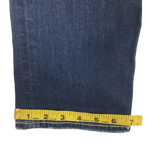 Silver Jeans  Co Suki Capri Distressed Dark Wash Denim Jeans Size W28/L22.5