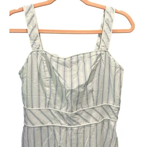 Loft Blue And White Cotton Classic Preppy Coastal Mini Dress Size 4
