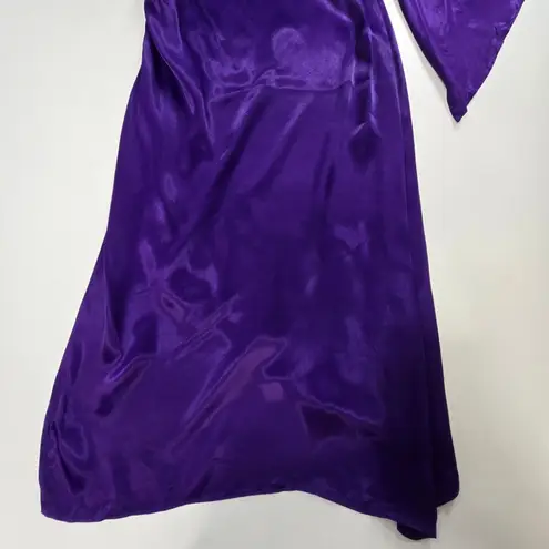 L'Academie Sawyer Midi Dress in Deep Purple Small