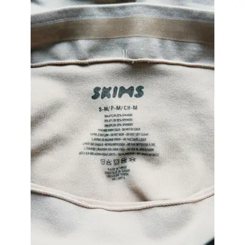 SKIMS Maternity Sculpting Mid Thigh Short S/M Beige Nude Seamless Shapewear