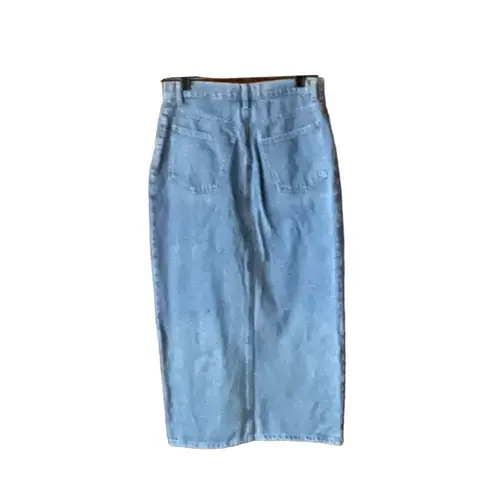 Arizona Vintage Denim Jean Button Front Midi Skirt. Size VTG sizing 9/10.